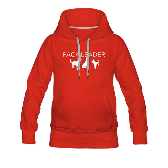 Pack Leader Women’s Premium Hoodie - red