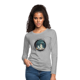 A Ghostly Scene Women's Long Sleeve T-Shirt - heather gray