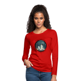 A Ghostly Scene Women's Long Sleeve T-Shirt - red