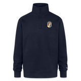 SCD Logo 1/4 Zip Pullover Sweatshirt - navy