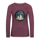 A Ghostly Scene Women's Long Sleeve T-Shirt - heather burgundy