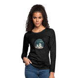 A Ghostly Scene Women's Long Sleeve T-Shirt - charcoal grey