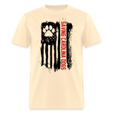 Distressed American Flag SCD T-Shirt - natural