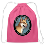 SCD Cotton Drawstring Bag - pink