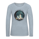 A Ghostly Scene Women's Long Sleeve T-Shirt - heather ice blue