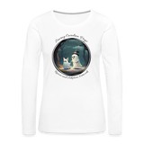 A Ghostly Scene Women's Long Sleeve T-Shirt - white