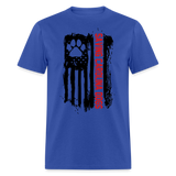 Distressed American Flag SCD T-Shirt - royal blue