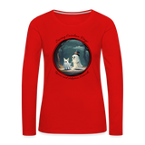 A Ghostly Scene Women's Long Sleeve T-Shirt - red