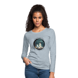 A Ghostly Scene Women's Long Sleeve T-Shirt - heather ice blue