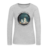 A Ghostly Scene Women's Long Sleeve T-Shirt - heather gray