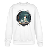 A Ghostly Scene Crewneck - white