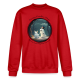 A Ghostly Scene Crewneck - Scarlet