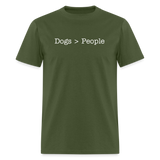 Dogs > People T-Shirt - military green