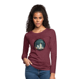 A Ghostly Scene Women's Long Sleeve T-Shirt - heather burgundy