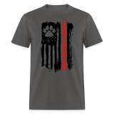 Distressed American Flag SCD T-Shirt - charcoal