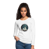 A Ghostly Scene Women's Long Sleeve T-Shirt - white