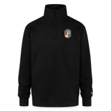 SCD Logo 1/4 Zip Pullover Sweatshirt - black