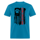 Distressed American Flag SCD T-Shirt - turquoise