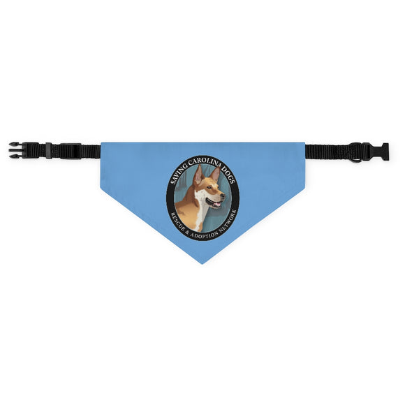 Blue Saving Carolina Dogs Collar Bandana