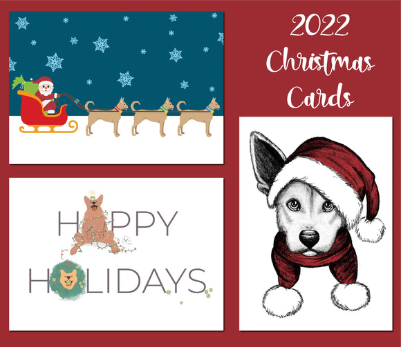 Carolina Dog Holiday Cards - Set 2