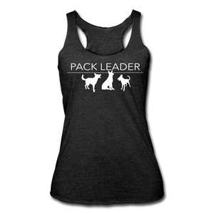 Pack Leader Women’s Tri-Blend Racerback Tank - heather black