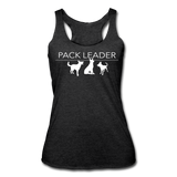 Pack Leader Women’s Tri-Blend Racerback Tank - heather black