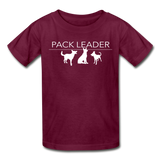 Pack Leader Ultra Cotton Youth T-Shirt - burgundy