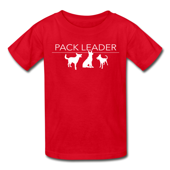 Pack Leader Ultra Cotton Youth T-Shirt - red