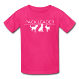 Pack Leader Ultra Cotton Youth T-Shirt - fuchsia