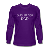 Carolina Dog Dad Men's Long Sleeve T-Shirt - purple