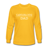 Carolina Dog Dad Men's Long Sleeve T-Shirt - gold