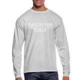 Carolina Dog Dad Men's Long Sleeve T-Shirt - heather gray