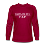 Carolina Dog Dad Men's Long Sleeve T-Shirt - dark red