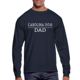 Carolina Dog Dad Men's Long Sleeve T-Shirt - navy
