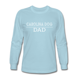 Carolina Dog Dad Men's Long Sleeve T-Shirt - powder blue
