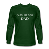 Carolina Dog Dad Men's Long Sleeve T-Shirt - forest green