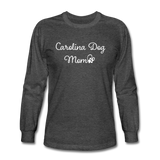 Carolina Dog Mom Long Sleeve T-Shirt - heather black