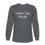 Carolina Dog Mom Long Sleeve T-Shirt - charcoal