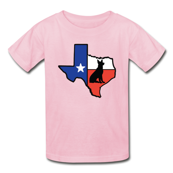 Deep in the Heart of Texas Ultra Cotton Youth T-Shirt - light pink