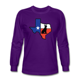 Deep in the Heart of Texas Long Sleeve T-Shirt - purple