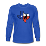Deep in the Heart of Texas Long Sleeve T-Shirt - royal blue
