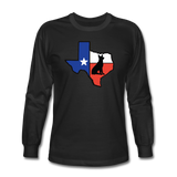 Deep in the Heart of Texas Long Sleeve T-Shirt - black