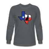 Deep in the Heart of Texas Long Sleeve T-Shirt - charcoal
