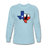 Deep in the Heart of Texas Long Sleeve T-Shirt - powder blue
