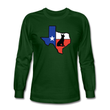 Deep in the Heart of Texas Long Sleeve T-Shirt - forest green