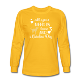 All You Need is Love and a Carolina Dog Long Sleeve T-Shirt - gold