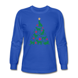 CD Christmas Tree Long Sleeve T-Shirt - royal blue