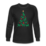 CD Christmas Tree Long Sleeve T-Shirt - black