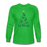 CD Christmas Tree Long Sleeve T-Shirt - bright green