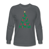 CD Christmas Tree Long Sleeve T-Shirt - charcoal
